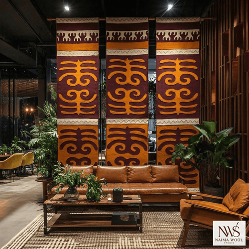 EMBER PASSAGE | Handcrafted Wool Wall Art (Set of 3)